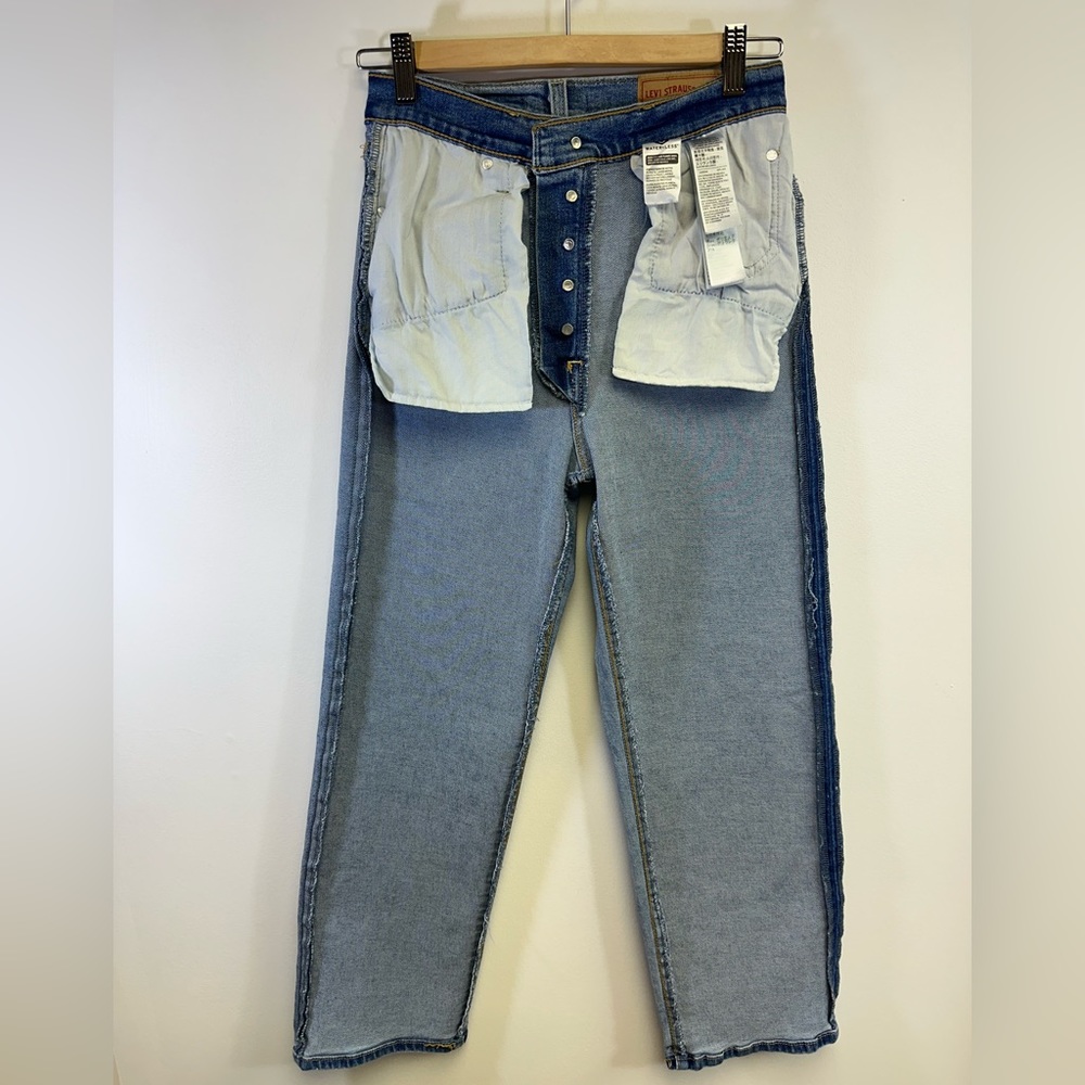 LEVI'S Wedgie Skinny Women's Jeans Dark Blue Wash Size 25 - Picture 5 of 12